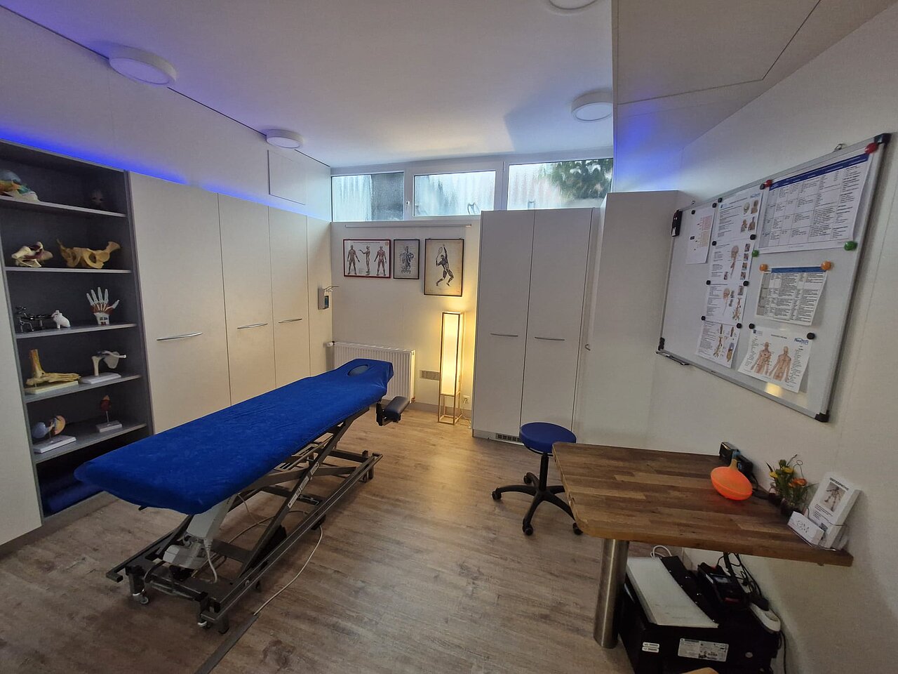 Behandlungszimmer in der Praxis für Osteopathie Mortier in Maintal